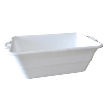 Szögletes műanyag kád 80 l - fehér