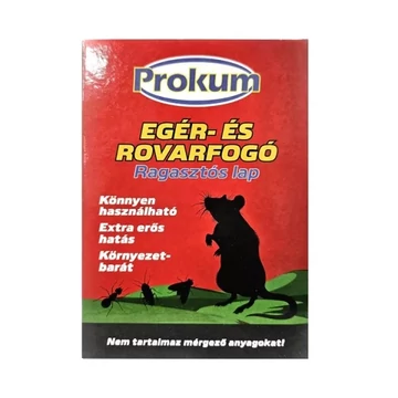 Prokum Egér és Rovarfogó ragasztós lap KICSI (16,5cmx12cm)