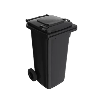 Háztartási műanyag szemetes kuka 120L szürke