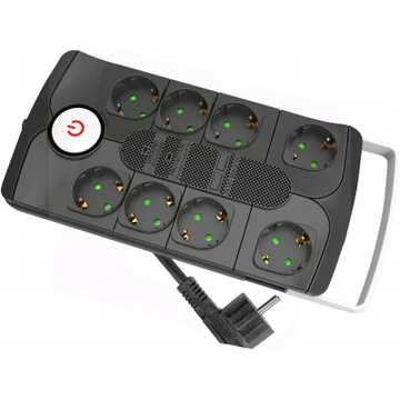 Entac Elosztó 8 Foglalat Kapcsolóval Túlfesz. védelemmel 1.5m 3G1,5