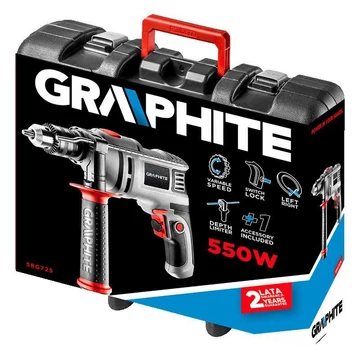 Graphite Ütvefúrógép 550W 13mm 58G725