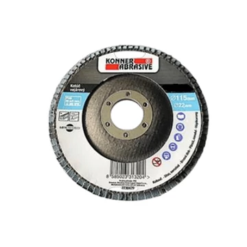 CSISZOLÓTÁRCSA LAMELLÁS KONNER 115X22 MM, A060 ZIRCONIUM