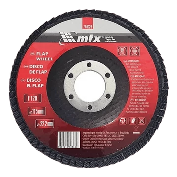 Csiszolótárcsa 115 mm-es szárny csiszoláshoz 4,1/2 szemcseméretű 120 Mtx
