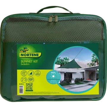 SUNNET KIT szőtt napvitorla zöld 3x3x3m