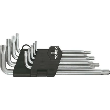 TOPEX Imbuszkulcs Készlet Torx 9 Részes T10-50 Hos (35d961)