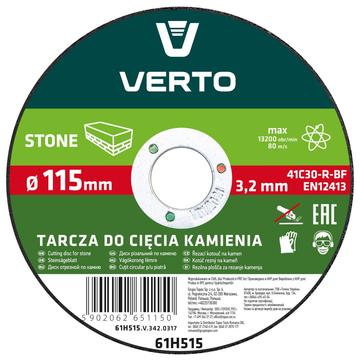 Verto Kővágótárcsa, 115 x 3,2 x 22,2 mm VERTO 61H515