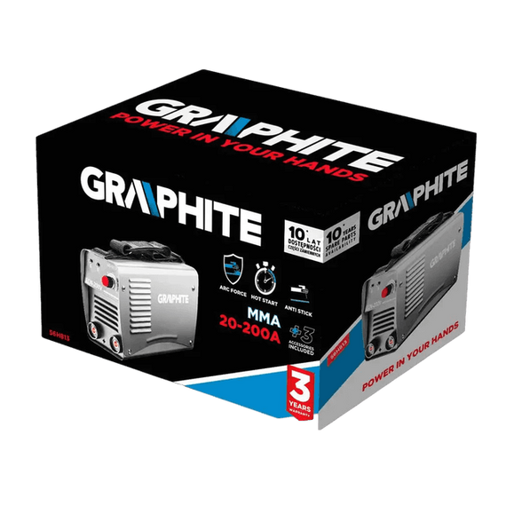 Graphite Inventor IGBT hegesztőgép 230V, 200A | GRAFIT 56H813