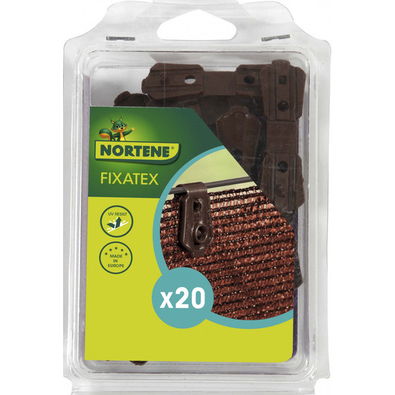 FIXATEX rögzítő kapocs szőtt árnyékoló hálóhoz barna 2x2,5cm