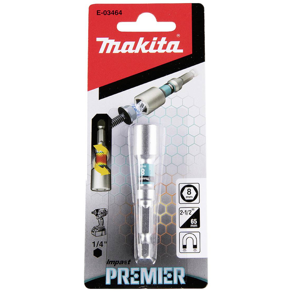 Makita E-03464 impact PREMIER mágneses dugókulcs H8 65mm 1db
