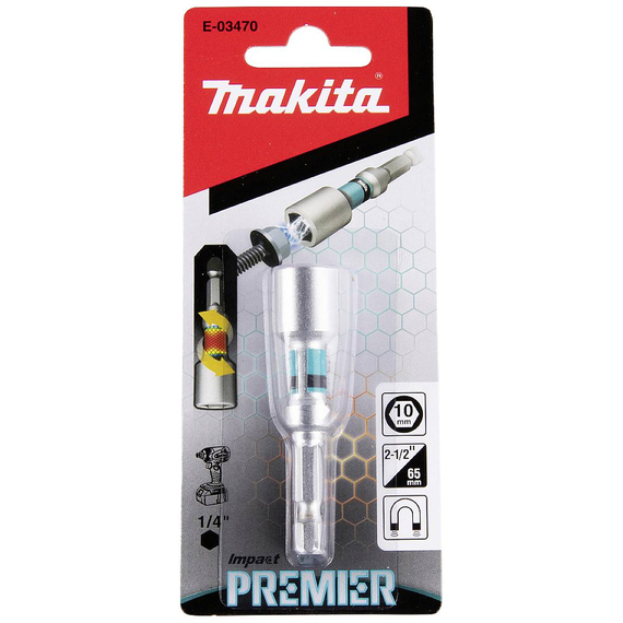 Makita E-03470 impact PREMIER mágneses dugókulcs H10 65mm 1db