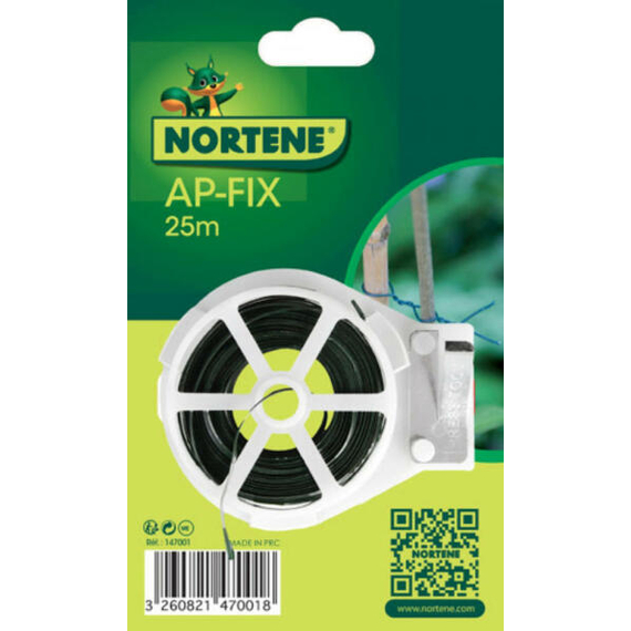 Nortene AP-FIX erősített műanyag kötöző vágószerkezettel 25m